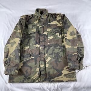 Duck Bay M56 Field Jacket Woodland Fred Bear Style Camo Size L